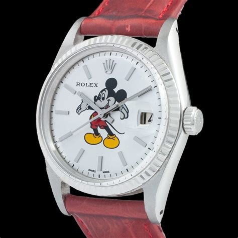 rolex donna con topolino|Rolex Datejust 36 Topolino Jubilee 1601 Mickey Mouse Custom.